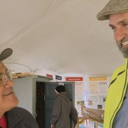 Lawrence having a laugh with Boatbuilder